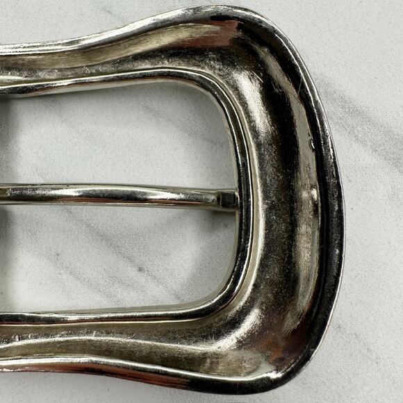 Western Style Silver Engraved Belt Buckle Classic Design ✨ - Picture 7 of 7